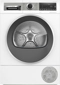 Vrijstaande wasdroger uit de serie 6, klasse C, 8,0 kg, zelfreinigende condensor, omkeerbaar, inclusief ventilatieset.