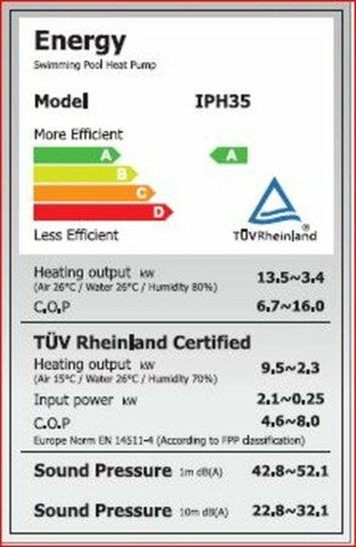 Pollet Pool Group Inverter Plus 13kW 230V Swimming Pool Heat Pump