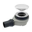 GEBERIT SIPHON DE RECEVEUR DE DOUCHE – AVEC CACHE – D90 MM – ÉVACUATION 50 MM – CHROMÉ