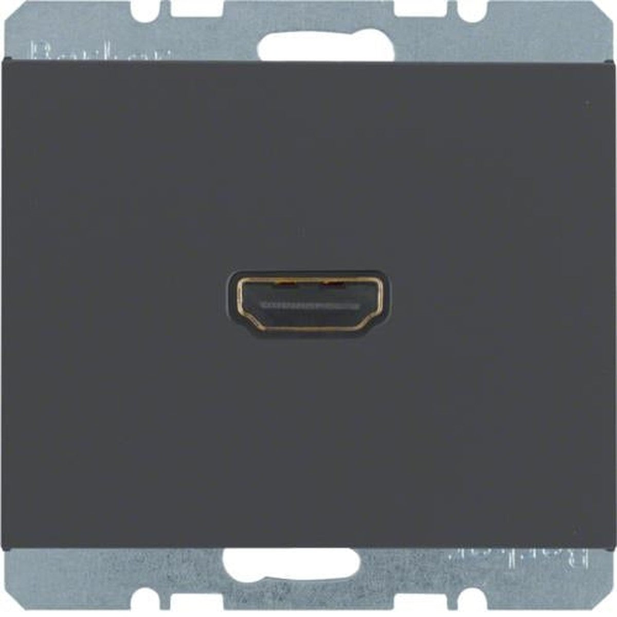 Prise Hdmi avec fiche de connexion 90° Berker K.1 Anthracite, mat