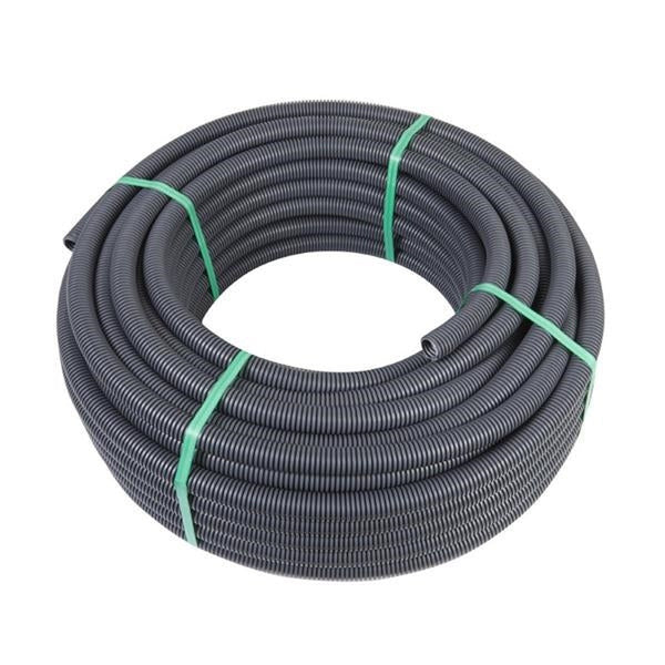 Flexibele gegolfde buis, 25 mm diameter, met 50 meter trekdraad.