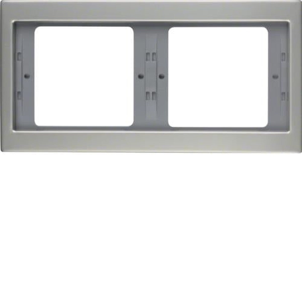 Plaque de recouvrement 2 postes pour montage horizontal Berker K.5