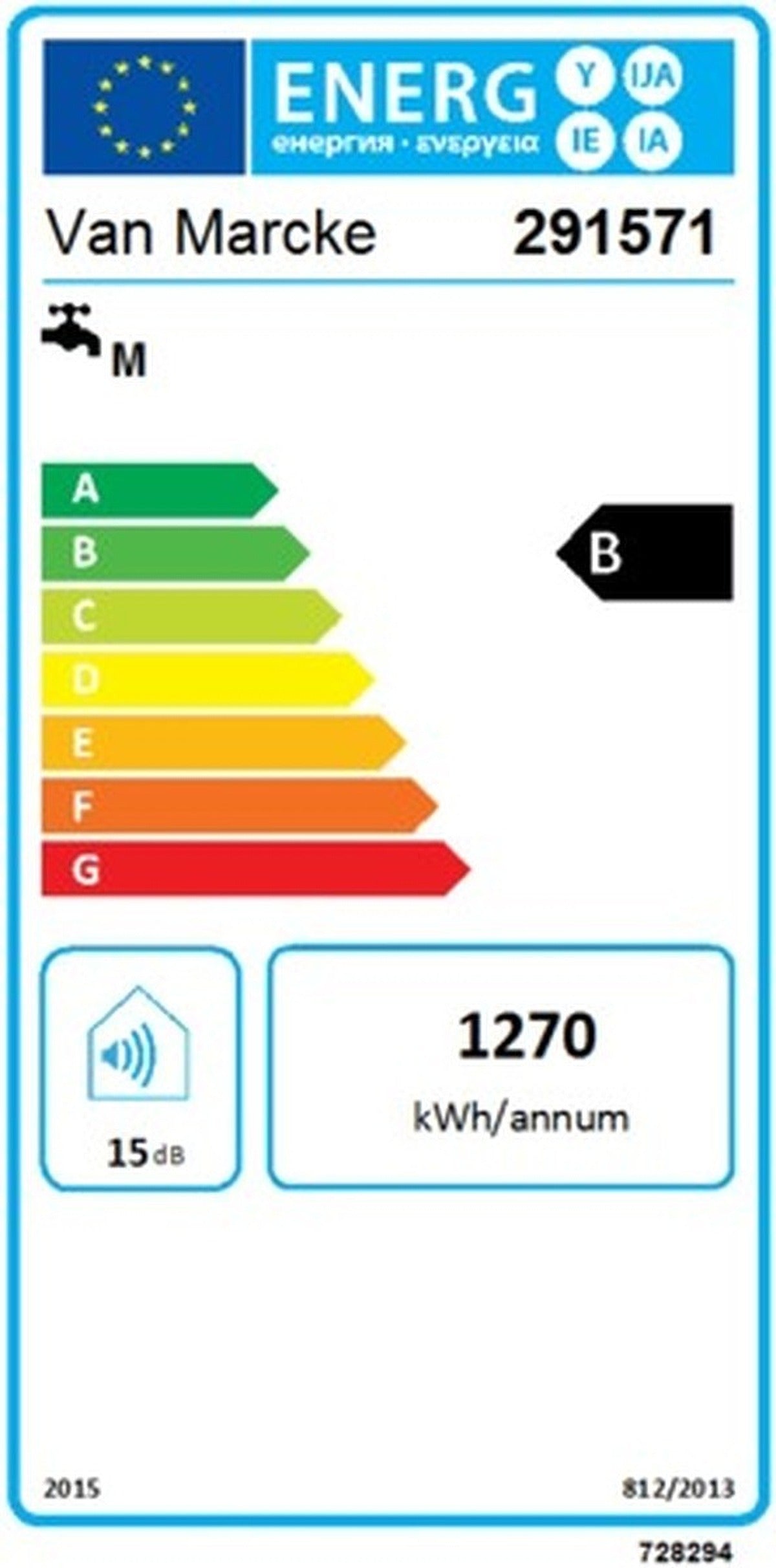 Van Marcke Origine Eco Smart platte elektrische boiler 50L wandmodel 2 kW