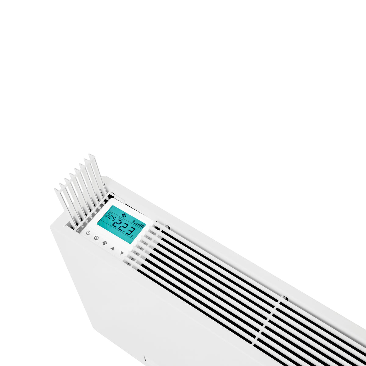 STELRAD THERMOBREEZE - RADIATEUR POMPE À CHALEUR - CHAUFFAGE ET REFROIDISSEMENT - RACCORDEMENT INFÉRIEUR - 465X1400MM - BLANC MAT