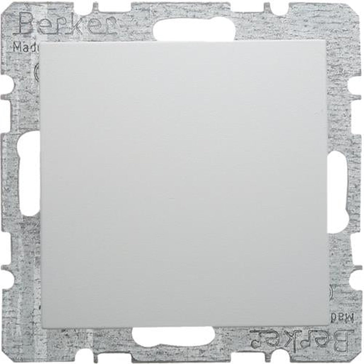 Berker S.1/B.3/B.7 Switch – Matte White Blanking Plate