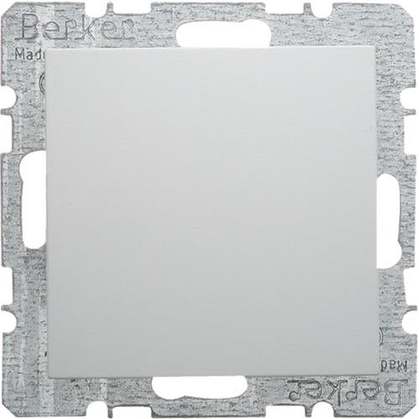 Berker S.1/B.3/B.7 Switch – Matte White Blanking Plate