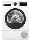 Vrijstaande wasdroger uit de serie 6, klasse C, 9,0 kg, zelfreinigende condensor, omkeerbaar, inclusief ventilatieset.