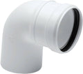 Uniflow elbow 80mm 90° PP white
