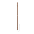 BELRAD HANDDOEKREK MET STANG - ELEKTRISCH - ENKEL - 60W - Ø2,5CM - 150X6,3X12,7 CM - GEBORSTELD KOPER