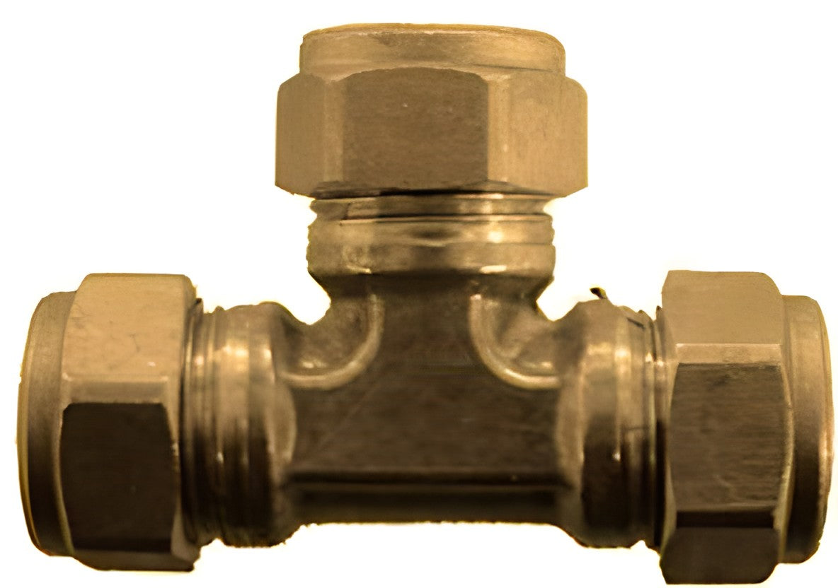 Raccord en T bicône 18mm pour plomberie