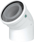 Concentrische bocht 45° Condensatie Ubbink 80-125mm