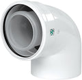 Concentrische Bocht 87° Condensatie Ubbink 80-125mm