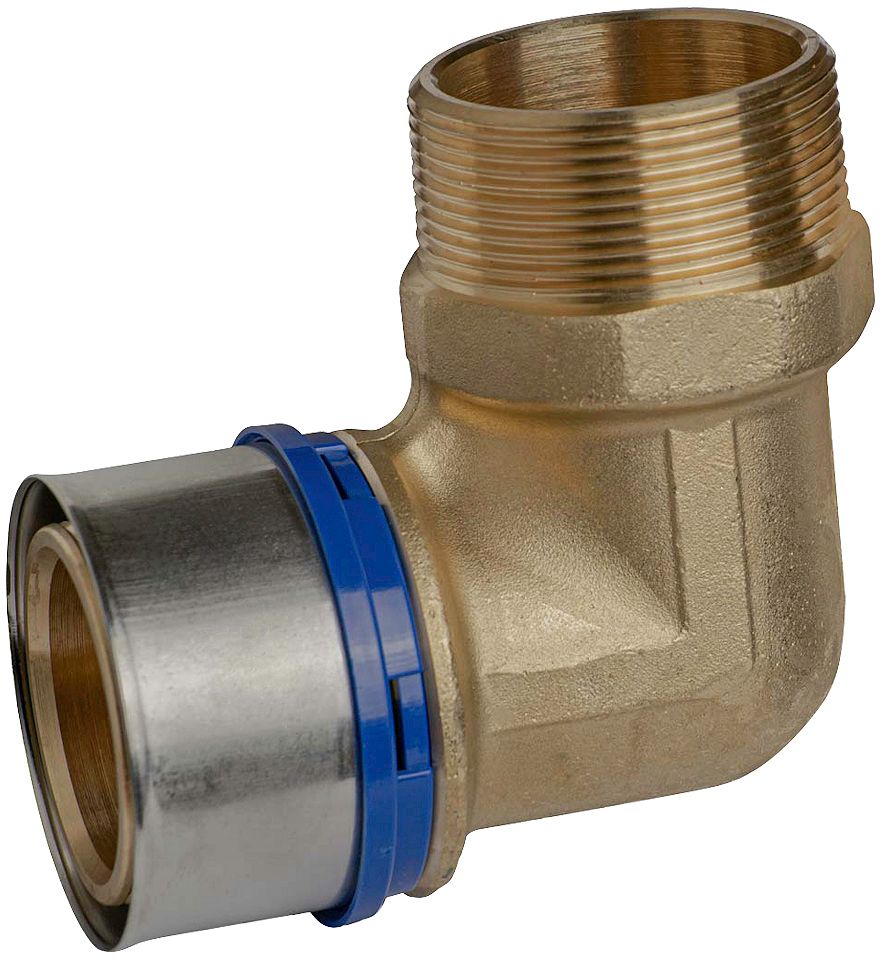COUDE 90° 63MM-2"M ALUPEX