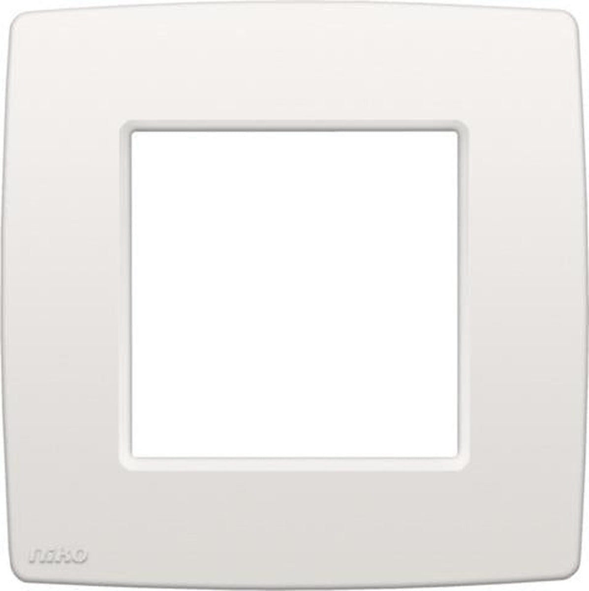 Witte enkele plaat