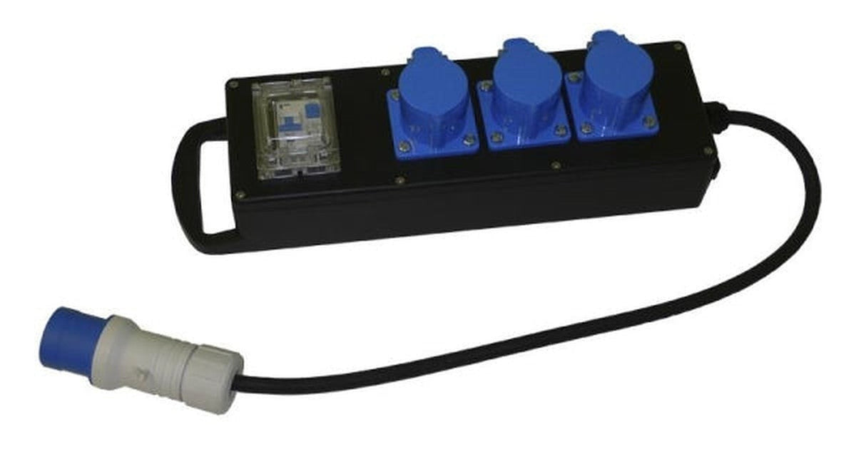 Rubber block 16A 2 x 230V