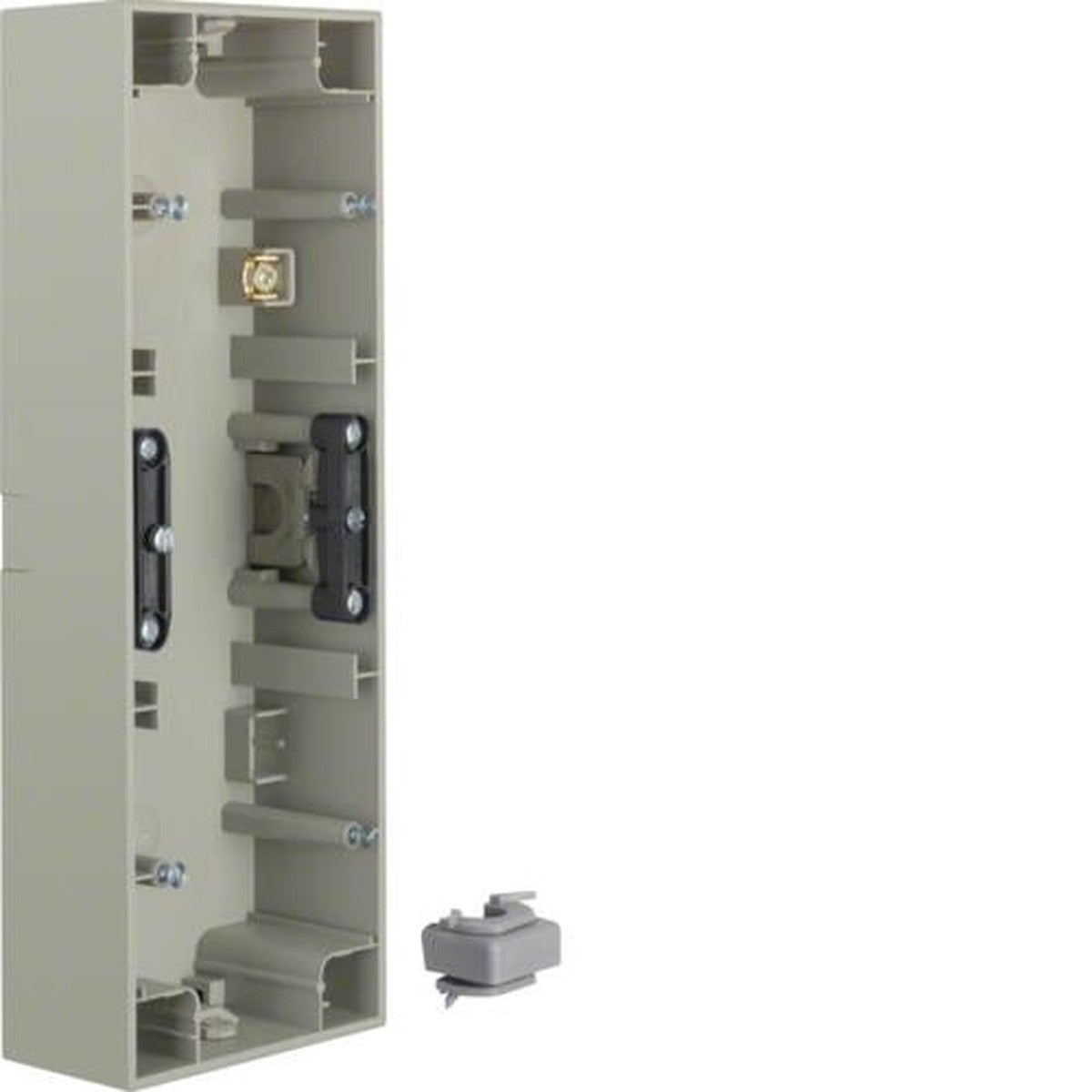 Boîte saillie3 postes pour montage horizontal Berker K.5 Inox, laqué