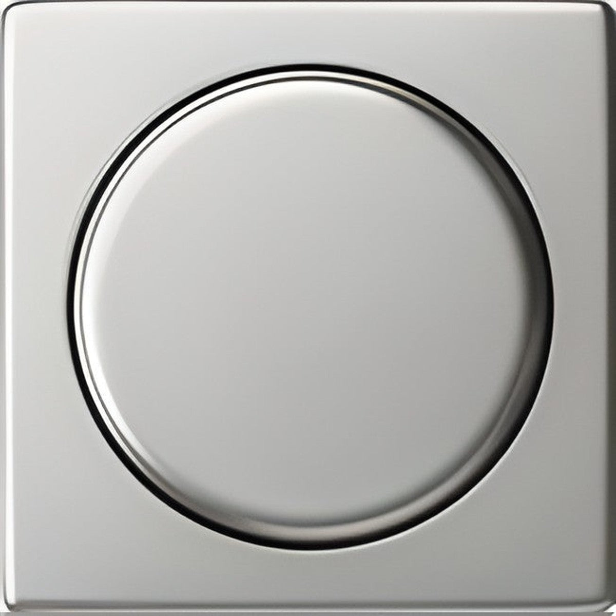 Cover with knob for dimmer switch - Stainless steel