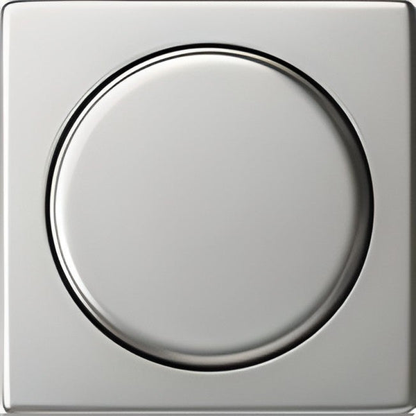 Cover with knob for dimmer switch - Stainless steel