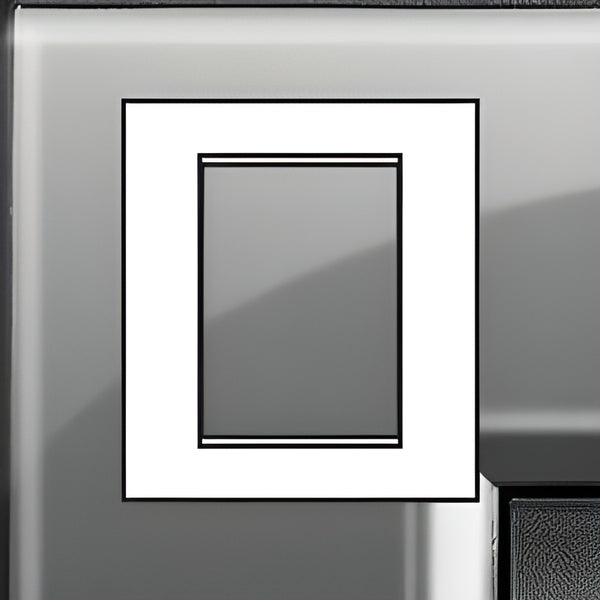 6-module rectangular plate LivingLight - London Fog