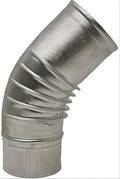 Aluminium bocht 45°. 100mm