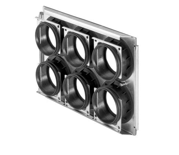 Zehnder ComfoWell CW-M 320 montageplaat 6 x D90mm