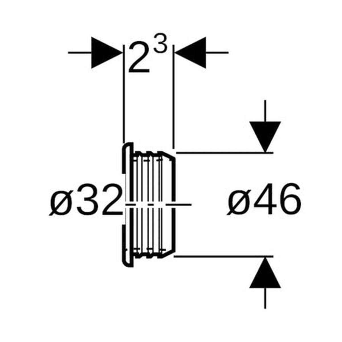 Geberit Silent-db20 afdichtingsring 46x32
