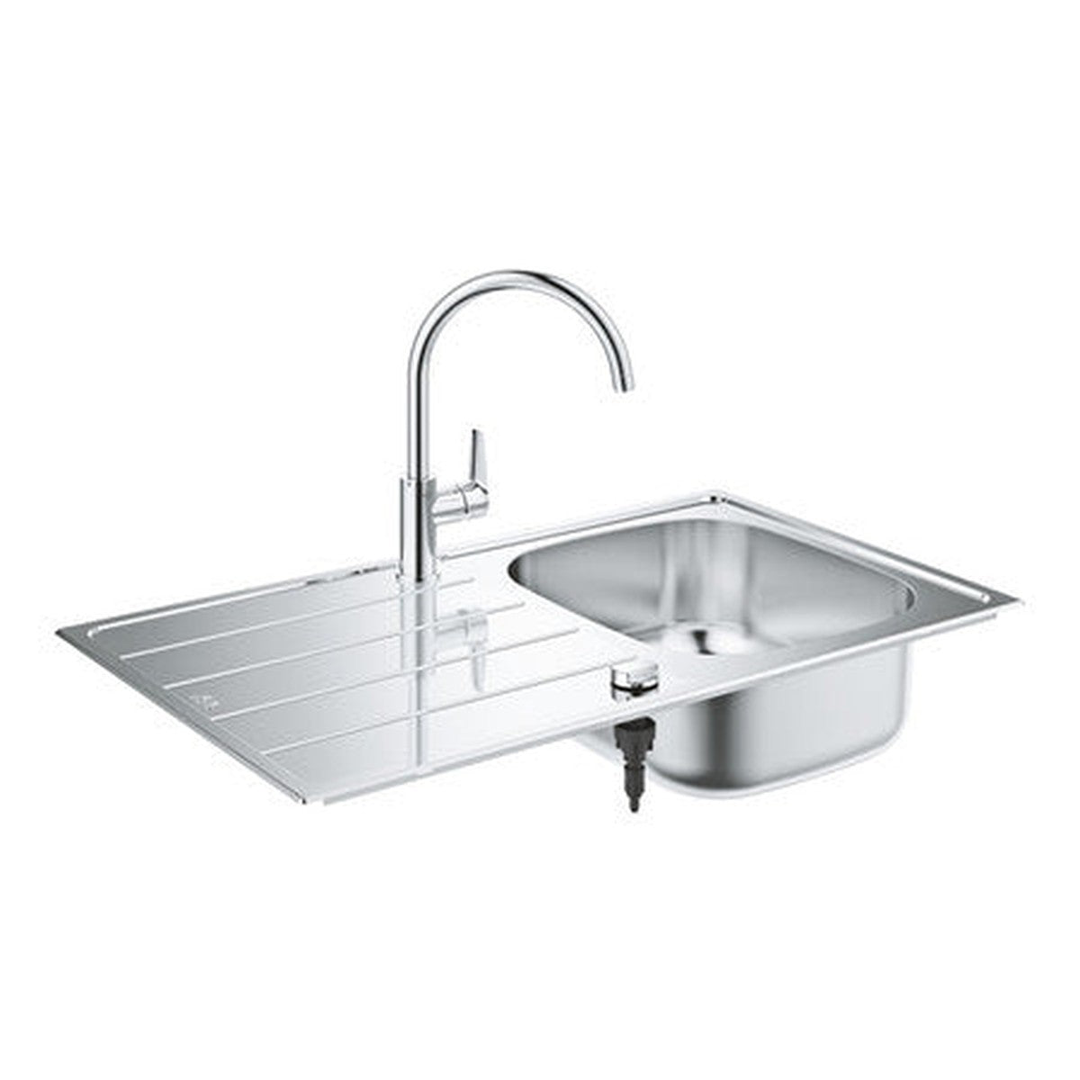 Grohe K200 eengreepsmengkraan voor spoelbak, verchroomd StarLight