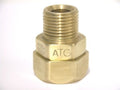 Verchroomde messing koppeling D 15 x 1/2" M – Boagaz PLT