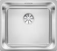 Blanco Solis 450-U évier sous-encastrer 1 bac bonde-corbeille 3 1/2" inox satiné