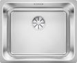 Blanco Solis 500-U évier sous-encastrer 1 bac bonde-corbeille 3 1/2" inox satiné
