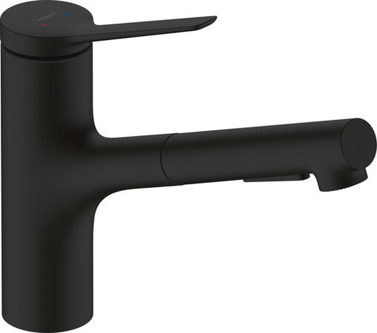 Mitigeur évier monolevier Hansgrohe Zesis noir mat