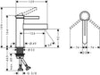 Hansgrohe Finoris mitigeur lavabo monolevier 100 Push-Open chromé
