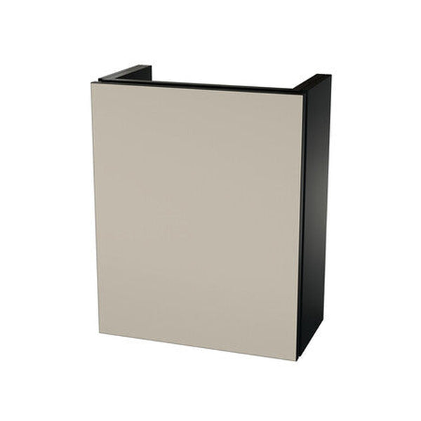 Van Marcke Parvus sous-meuble pour lave-mains 1 porte Black/Premium White Matt