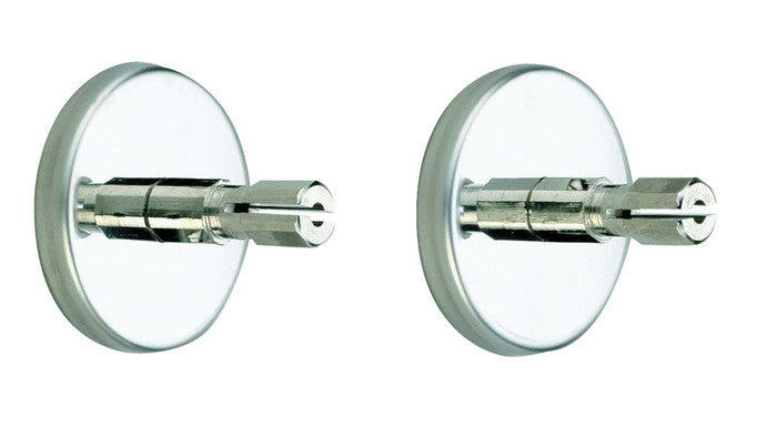 Set van 2 plafondsteunen D20mm voor douchegordijnroede