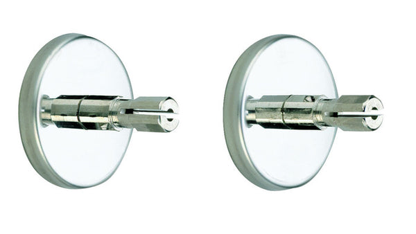 Set van 2 plafondsteunen D20mm voor douchegordijnroede
