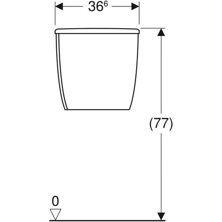 Van Marcke 365 réservoir double rinçage 16x36,5x37cm