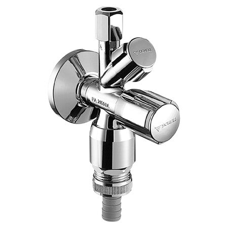 Schell Comfort hoekstopkraan combinatie 1/2"M