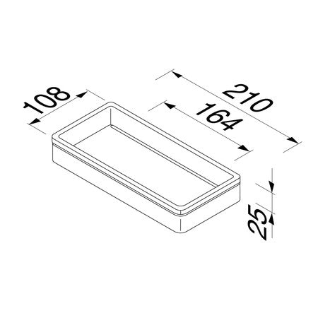 Geesa Frame Tablet Zwart - Modern Design