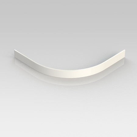 Van Marcke ESQU douchepaneel voor kwartrond, composiet model 10cm wit