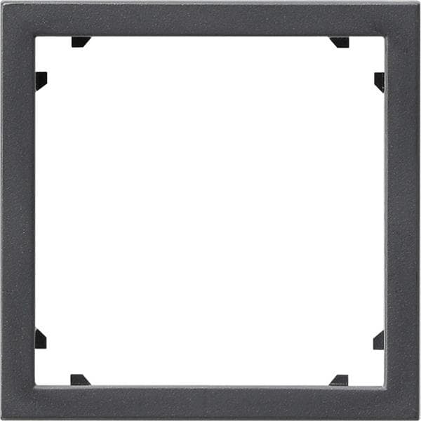 Cadre adaptateur avec découpe carrée pour appareils avec cache (45 x 45mm) Anthracite - le cadre