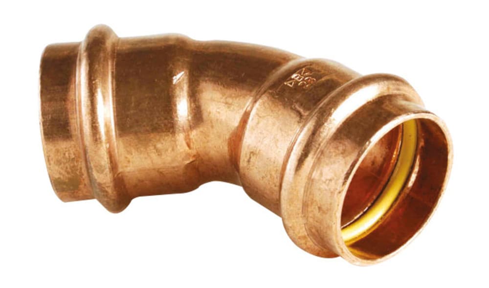 Conex Bänninger raccord sertir profil B cuivre gaz coude 45° FF 16