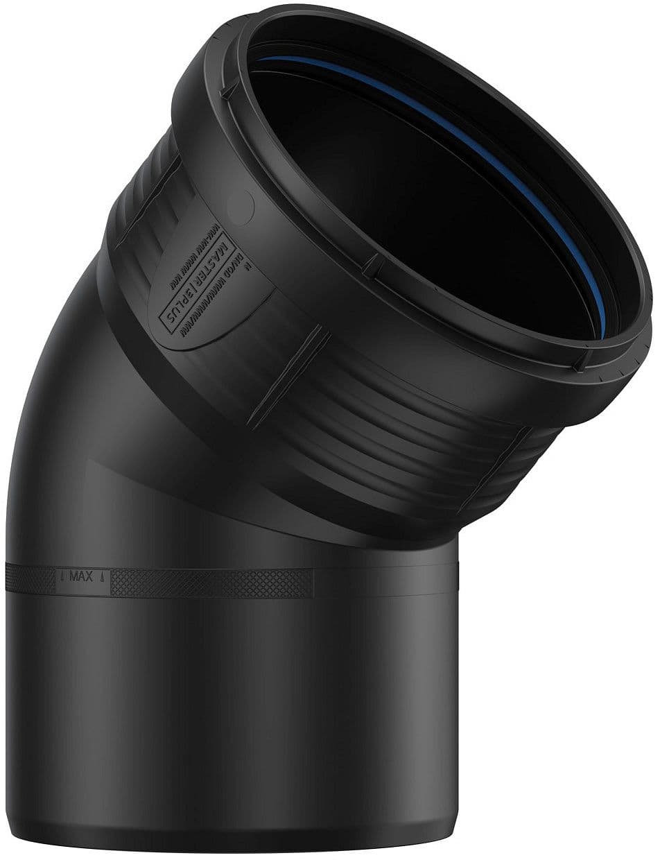 COUDE PP 45°MF 110MM NOIR