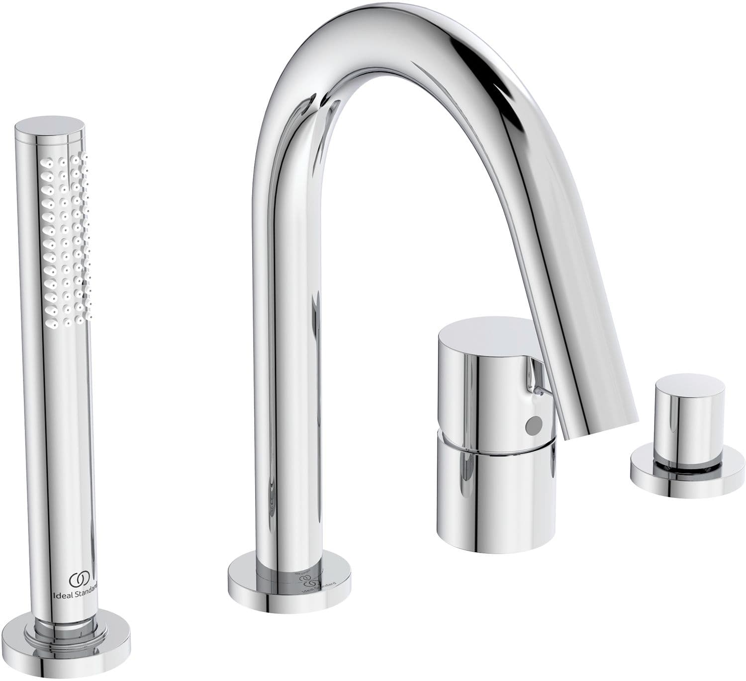 4TROU MELANGEUR BORD DU BAIN BAIN JOY IDEAL STANDARD CHROME