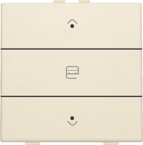 Commande de moteur simple avec Led pour Niko Home control 3 x Creme