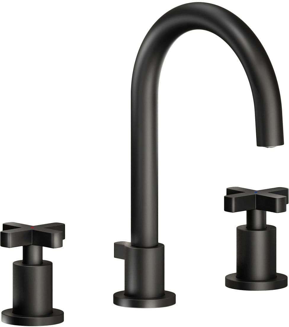 3TROUS MELANGEUR LAVABO LIRA NOBILLI SAILLE 150MM NOIR MAT