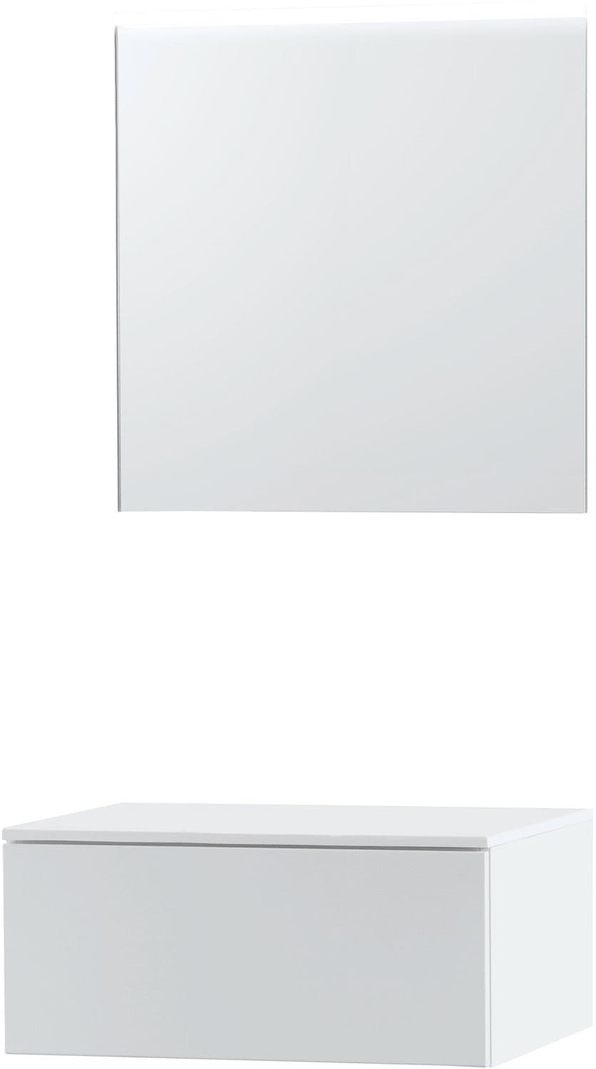 MEUBLE PURO SOLO BLANC 70 1 TIROIR SOLID A POSER MIROIR
