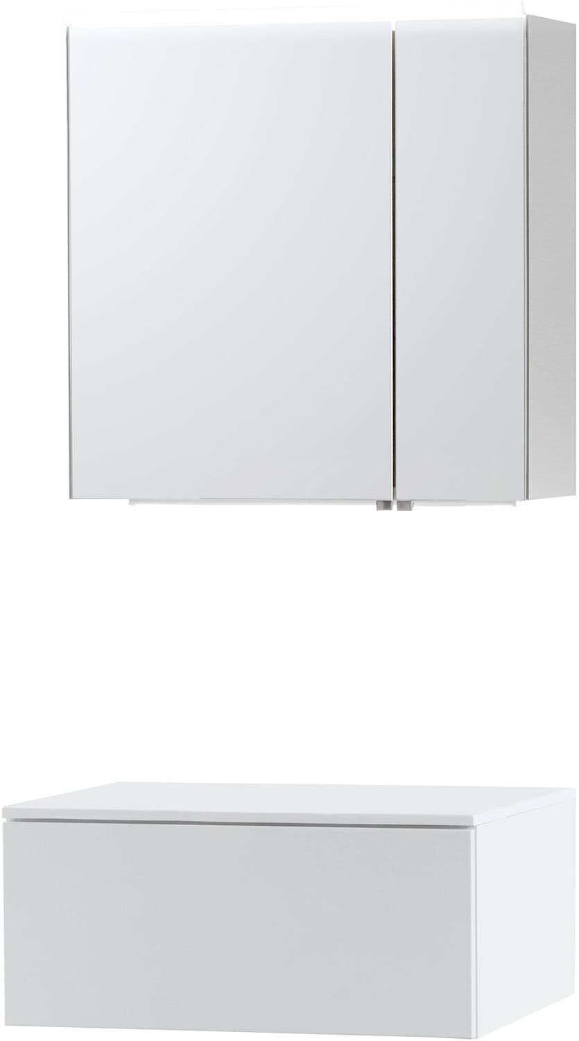 MEUBLE PURO SOLO BLANC 70 1 TIROIR SOLID A POSER ARMOIRE TOILETTE