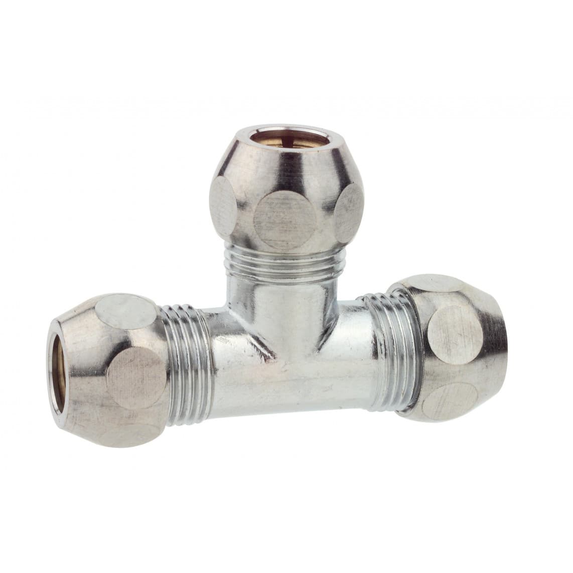 986253148 LT raccord à sertir-pièce en T, chromé, 3/8" x 10 mmQ