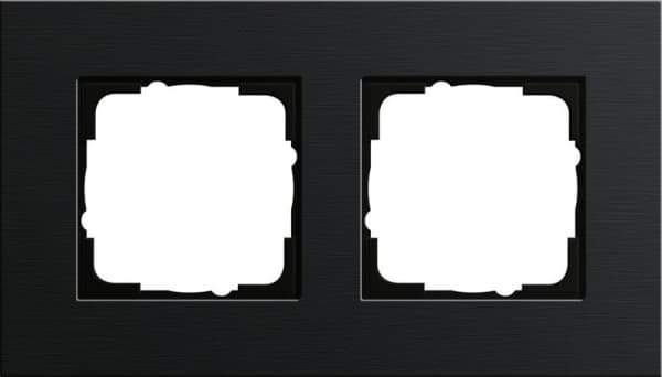 Cadre de finition Gira Esprit Aluminium Noir (anodisé) - Aluminium anodisé