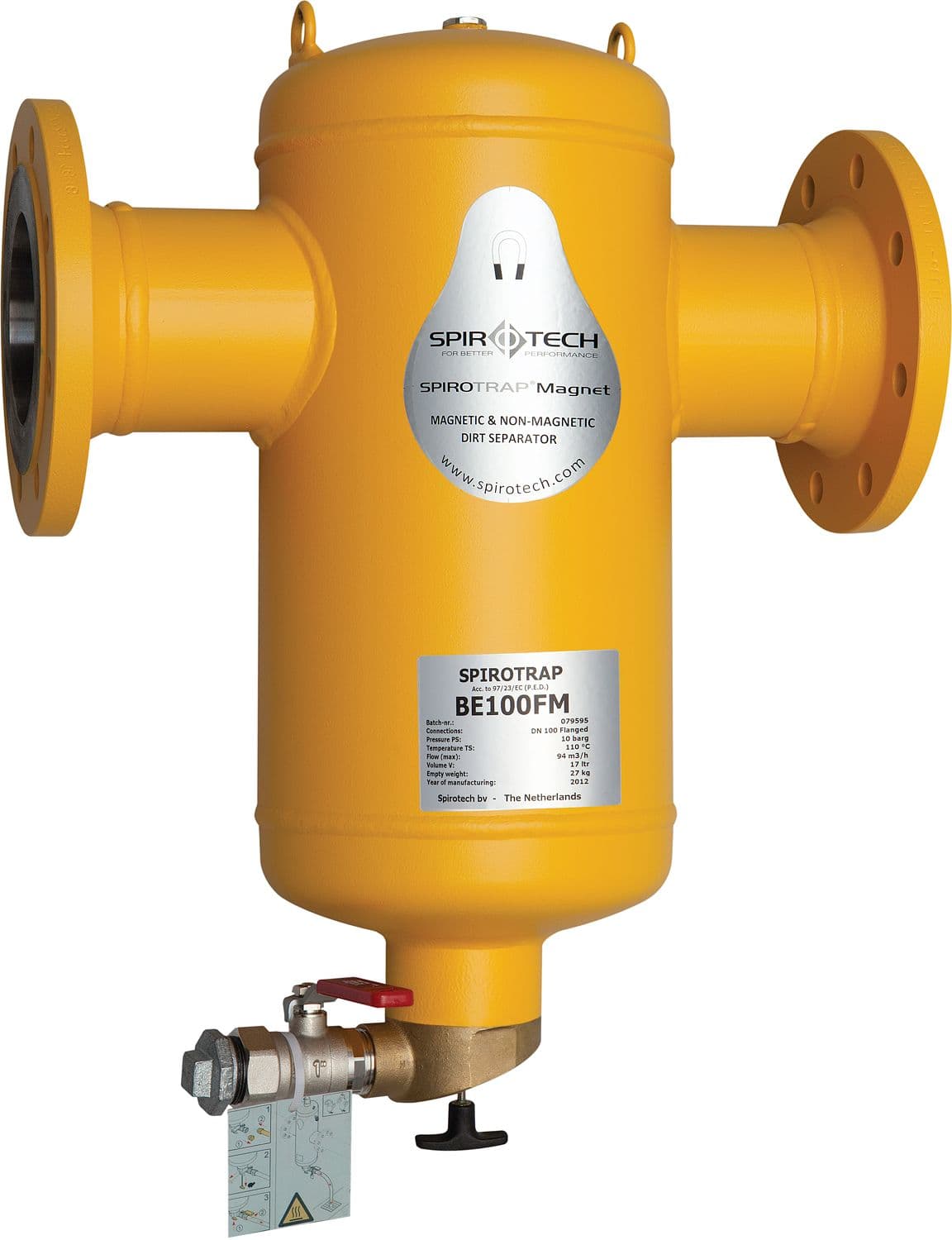 SEPARATEUR DE BOUES + AIMANT SPIROTRAP DN065 AVEC BRIDE